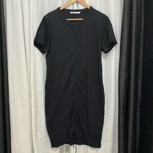 T by Alexander Wang Black Short Sleeve Dress a119